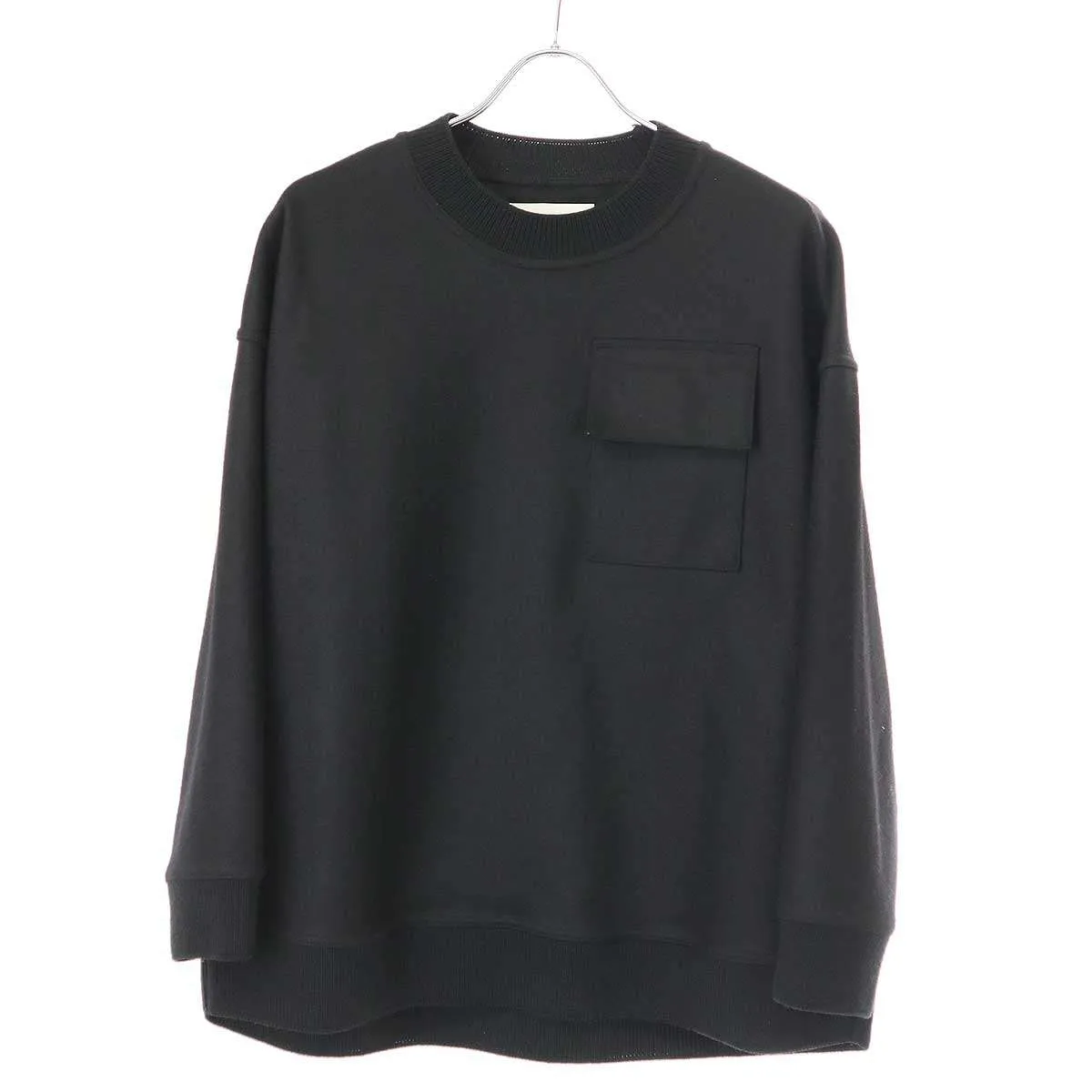 JIL SANDER ジルサンダー 21AW STANDARD POCKET SWEATER ポケットウールスウェットトレーナー