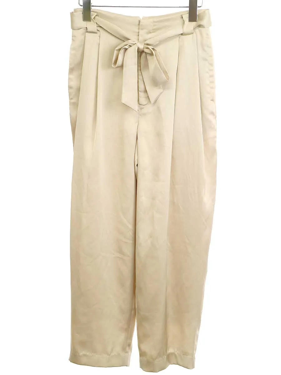 CLANE クラネ 20AW GROSS COLOR PANTS サテンリラックスパンツ