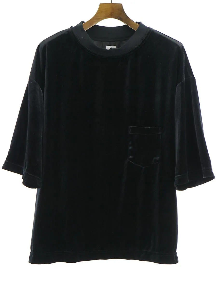 Sasquatchfabrix. サスクワッチファブリックス 18SS ベロアポケットTシャツ