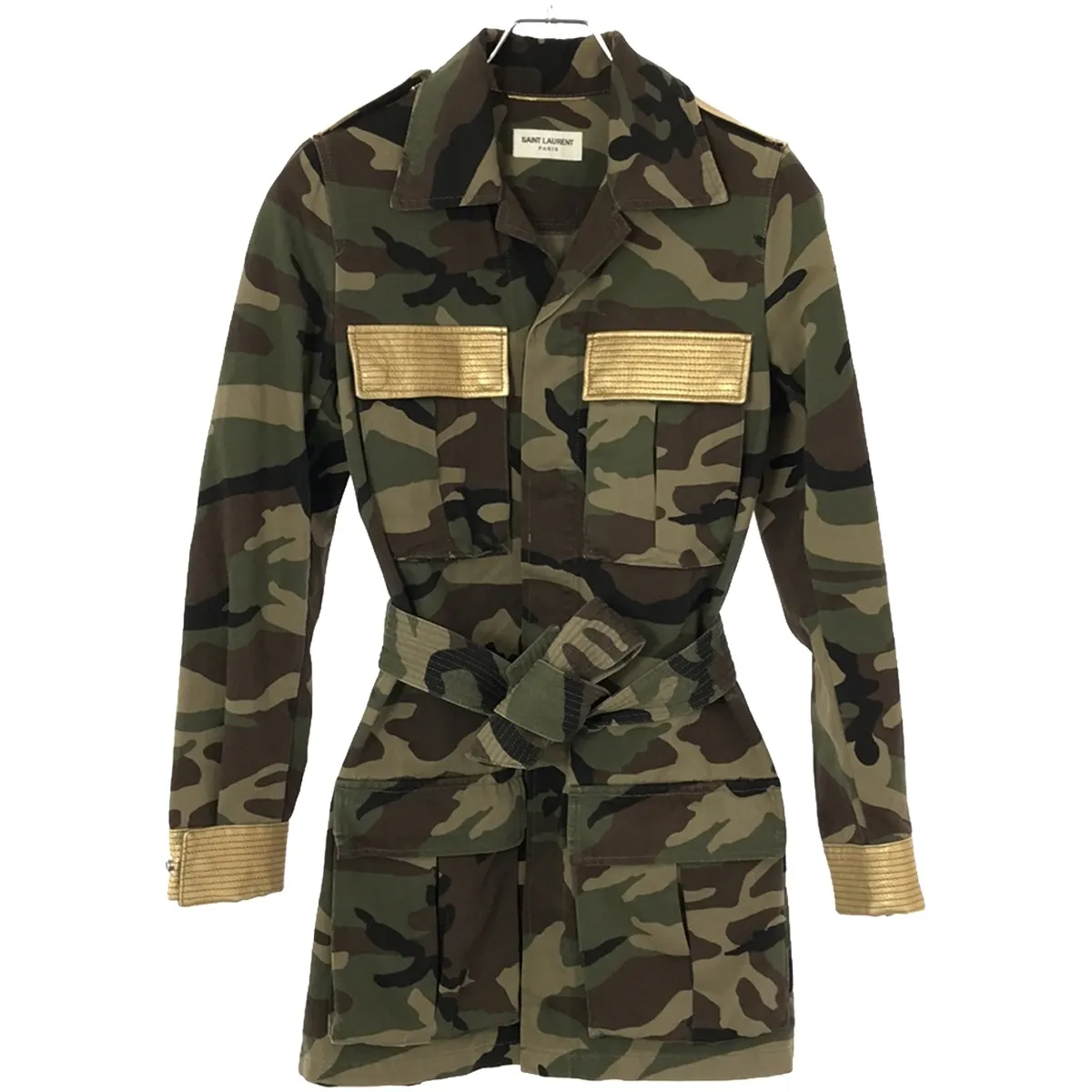 SAINT LAURENT サンローラン パリ 15SS カモフラミリタリージャケット