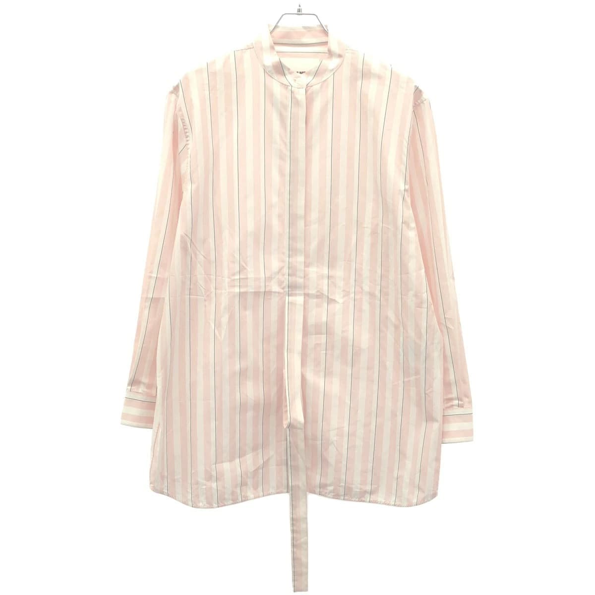 JIL SANDER ジルサンダー 19AW ストライプバンドカラーシャツ