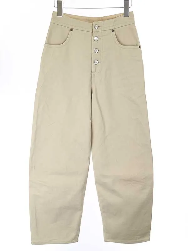 Maison Margiela エムエムシックス 21SS ハイライズボタンフライワイドストレートデニム