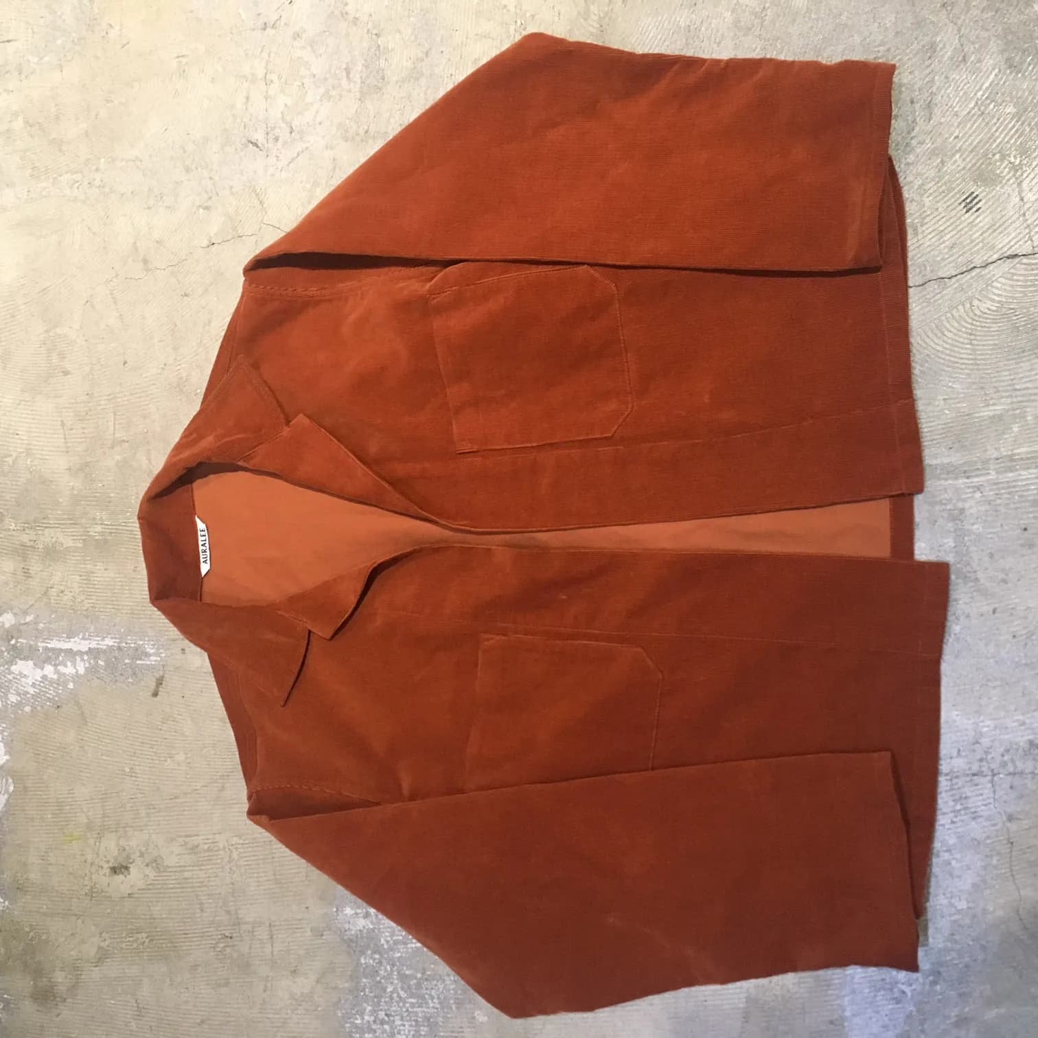AURALEE AURALEE 18SS WASHED CORDUROY SHIRTS JACKET