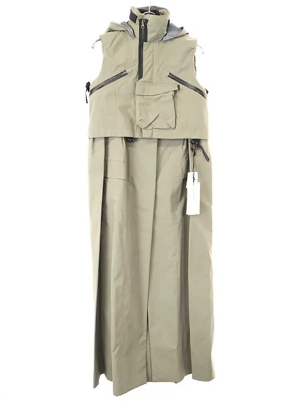 sacai サカイ × アクロニウム 22SS TRENCH DRESS ナイロントレンチドレスワンピース