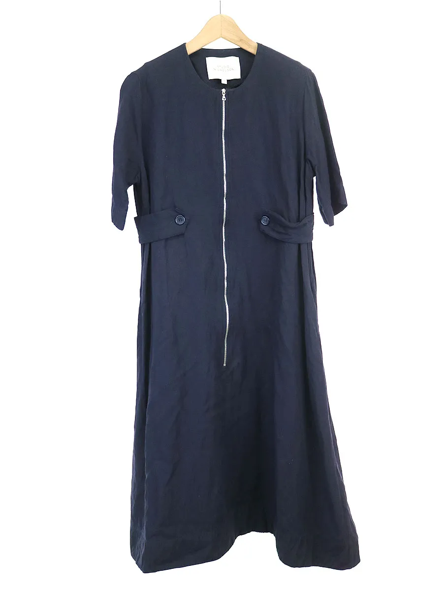 STUDIO NICHOLSON スタジオ ニコルソン 18SS TENDER DRESS リネンレーヨンドレスワンピース
