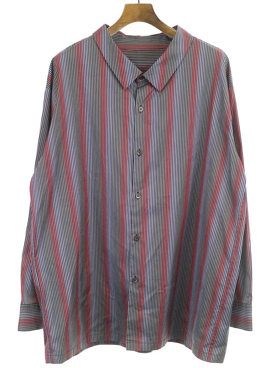 LAD MUSICIAN ラッドミュージシャン 18SS ビッグストライプシャツ