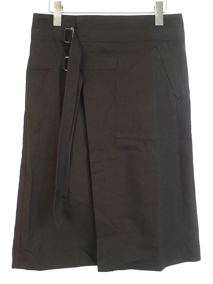 Yohji Yamamoto グラウンド ワイ 17AW コットンラップスカート