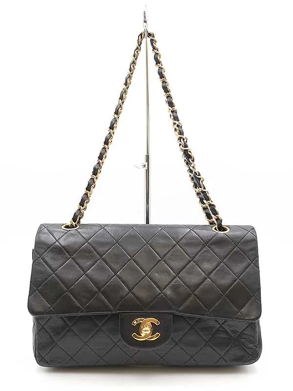 CHANEL シャネル ダブルフラップマトラッセ ラムスキン ショルダーバッグ