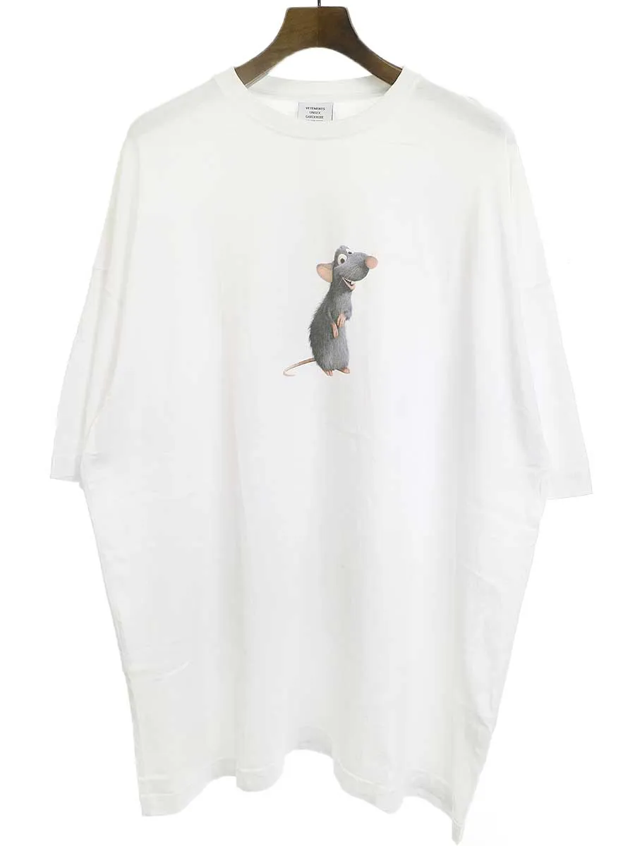 VETEMENTS ヴェトモン マウスプリントオーバーサイズTシャツ