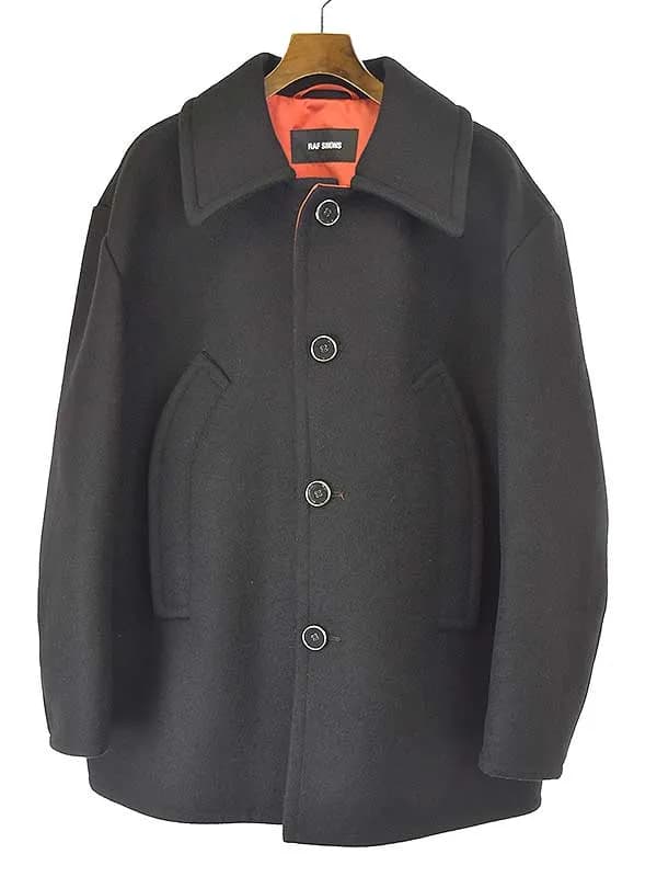 RAF SIMONS ラフシモンズ 18AW Short Caban Double Button Coat コート