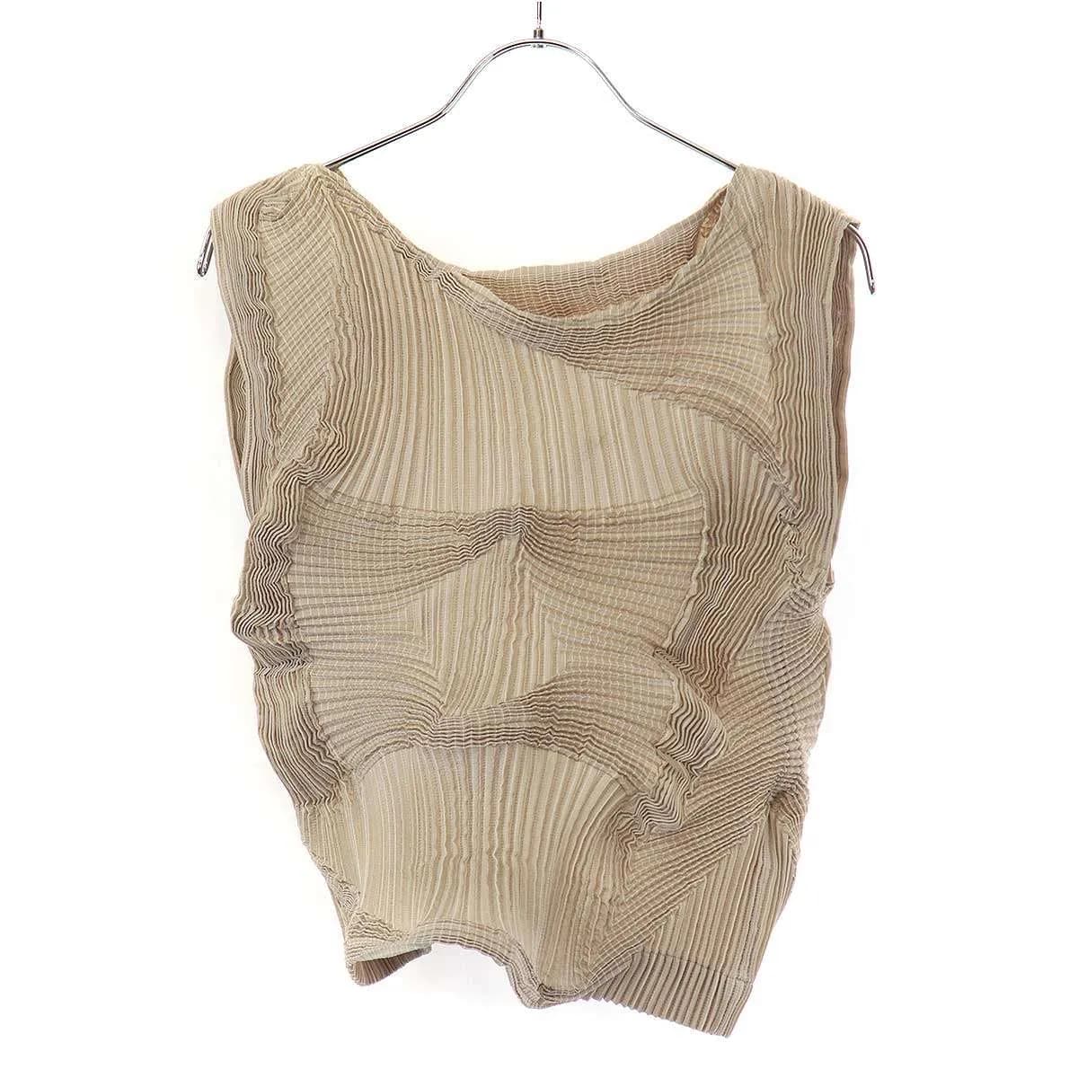 ISSEY MIYAKE エイポック エイブル イッセイ ミヤケ 23SS TYPE-O 003-2 スチームストレッチプリーツトップス AT31FJ209
