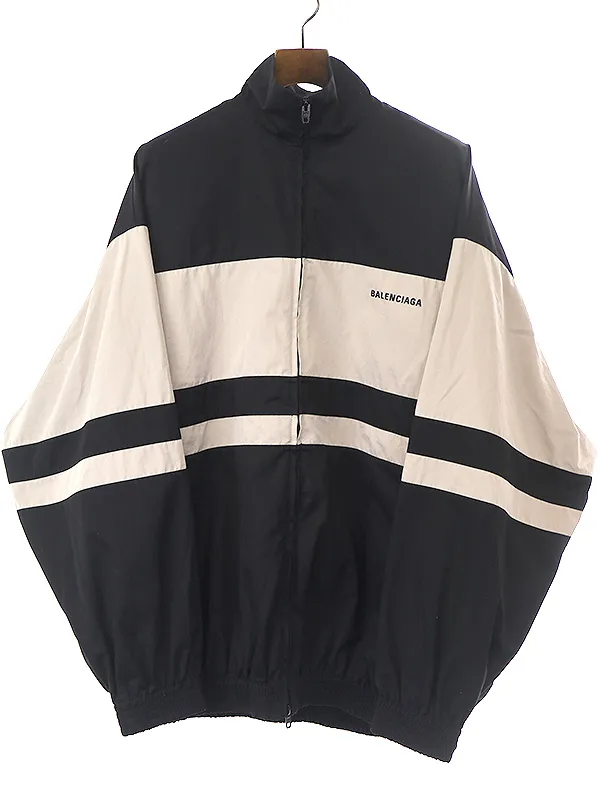 BALENCIAGA バレンシアガ 20AW COTTON POPLIN ZIP UP JACKET ジップアップトラックジャケット