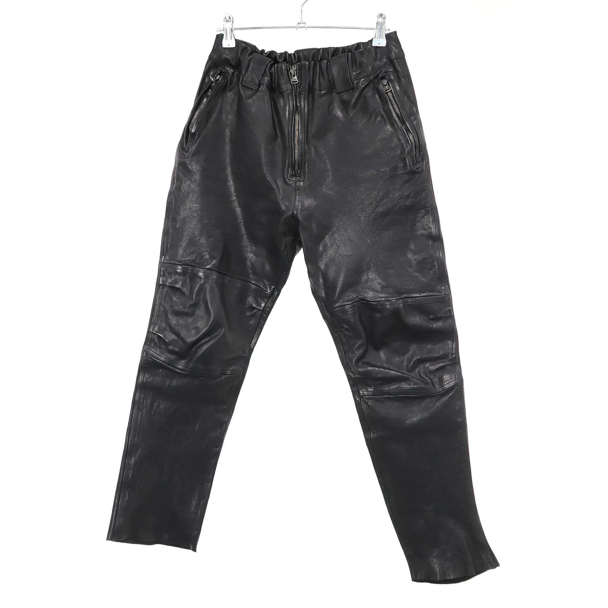 ISAMU KATAYAMA BACKLASH イサムカタヤマ バックラッシュ MARYAM Itary Kip Garment Dye Leather Pants マリアムイタリーキップ製品染めレザーパンツ 1951-03