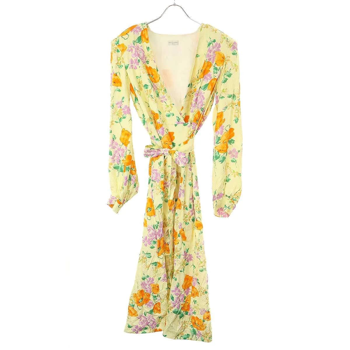 DRIES VAN NOTEN ドリスヴァンノッテン 19SS フローラルジャガード ドレスワンピース