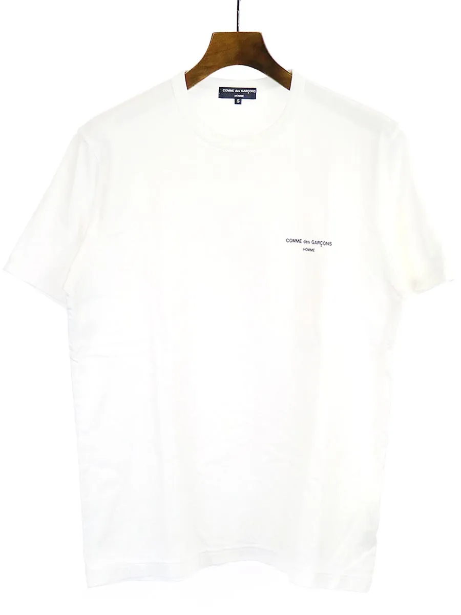 COMME des GARCONS コム デ ギャルソン オム 19SS ロゴプリントクルーネックTシャツ