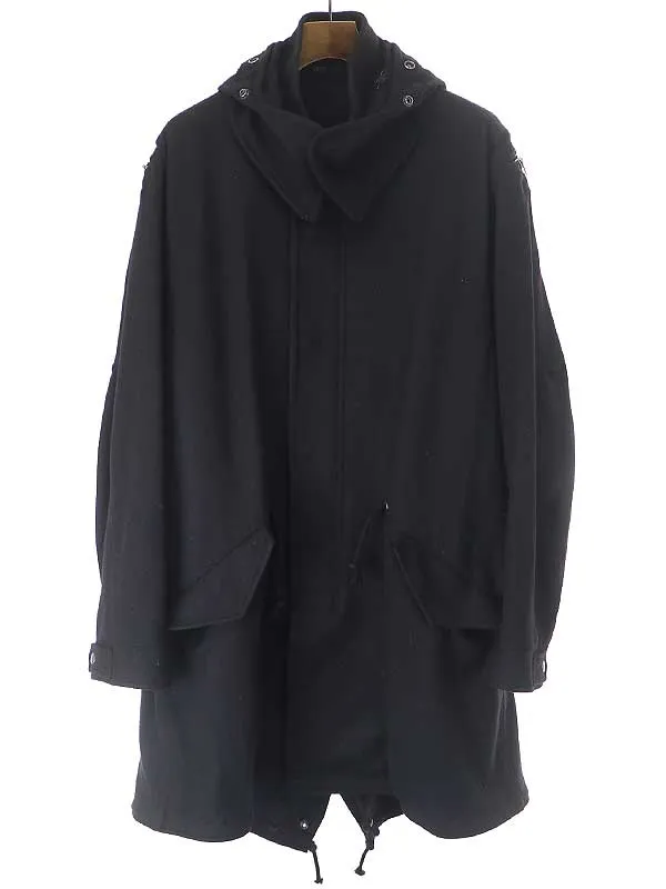 Yohji Yamamoto ヨウジヤマモトプールオム 15AW フラノウールモッズコート