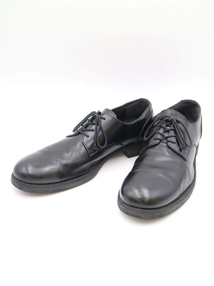 Yohji Yamamoto ヨウジヤマモトプールオム 18AW プレーントゥレザーシューズ