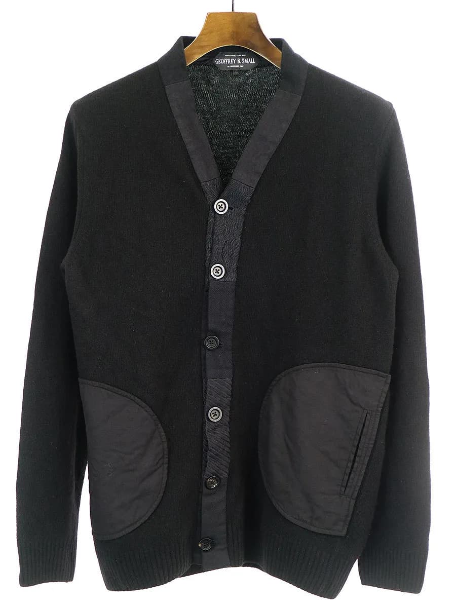 GEOFFREY B.SMALL ジェフリービースモール GRK03 PATCHWORK KNIT CARDIGAN パッチワークニットカーディガン