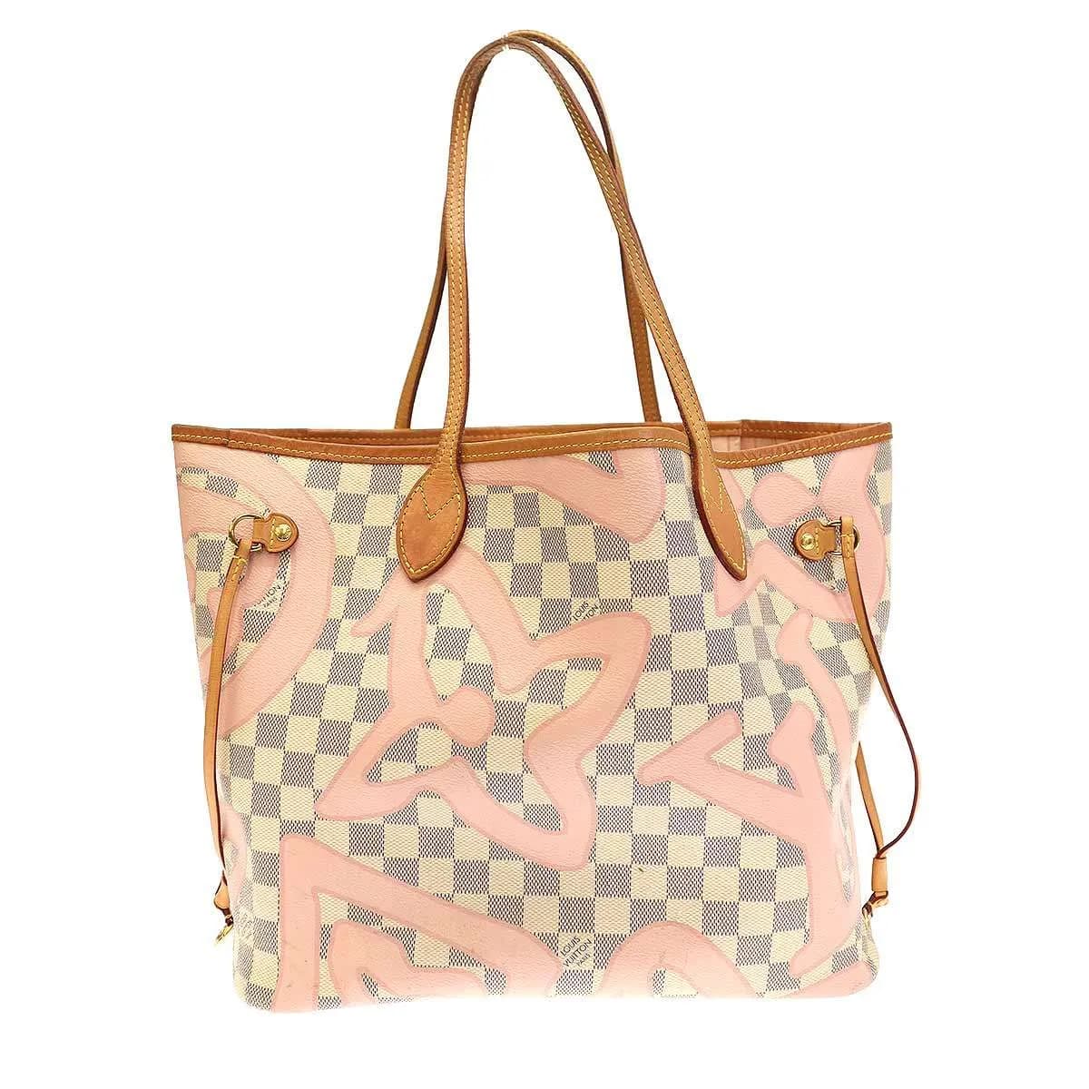 LOUIS VUITTON ルイヴィトン 2017 Damier Azur Tahiti Neverfull MM ダミエ アズール タヒチ ネヴァーフル トートバッグ N41050