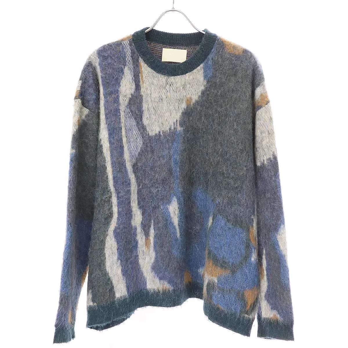 YOKE ヨーク 21AW ROTHKO JACQUARD CREW NECK ジャガードアルパカニットセーター