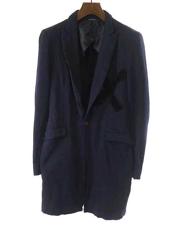 COMME des GARCONS コム デギャルソンオムプリュス 2006AW ポリエステル縮絨ロングジャケット