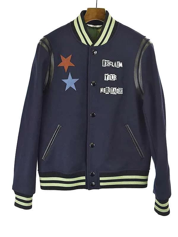 VALENTINO ヴァレンティノ 17AW ジェイミーリードパッチウールスタジャン