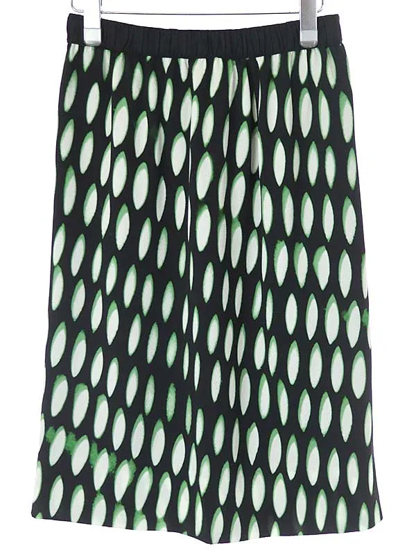 DRIES VAN NOTEN ドリスヴァンノッテン 21SS Len Lye Edition 総柄ポリエステルスカート