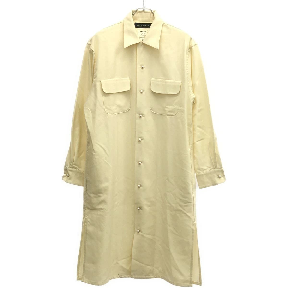 MADISON BLUE マディソンブルー 17AW パールボタンロングシャツワンピース MB174-4008EX