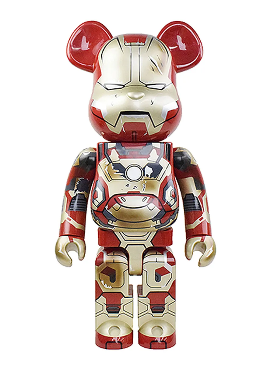 BE@RBRICK メディコム トイ ベアブリック IRON MAN MARK XLII DAMAGE Ver.