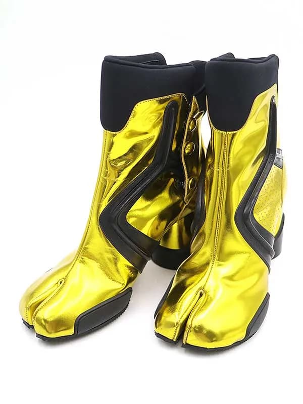 Maison Margiela メゾンマルタンマルジェラ22 14AW メタリック足袋ブーツ