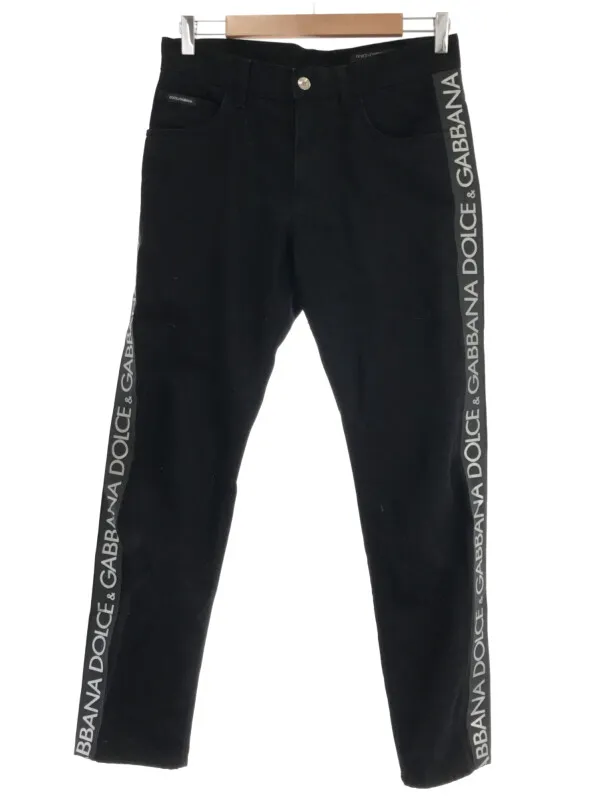 DOLCE&GABBANA ドルチェ&ガッバーナ 19AW サイドロゴラインデニムパンツ