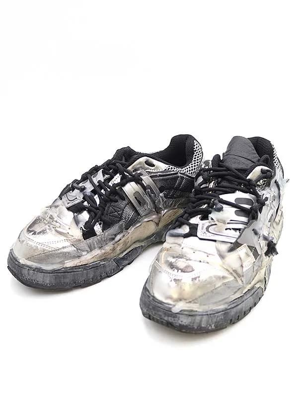 Maison Margiela メゾンマルタンマルジェラ10 19AW Fusion Sneaker ヴィンテージ加工再構築ロートップスニーカー