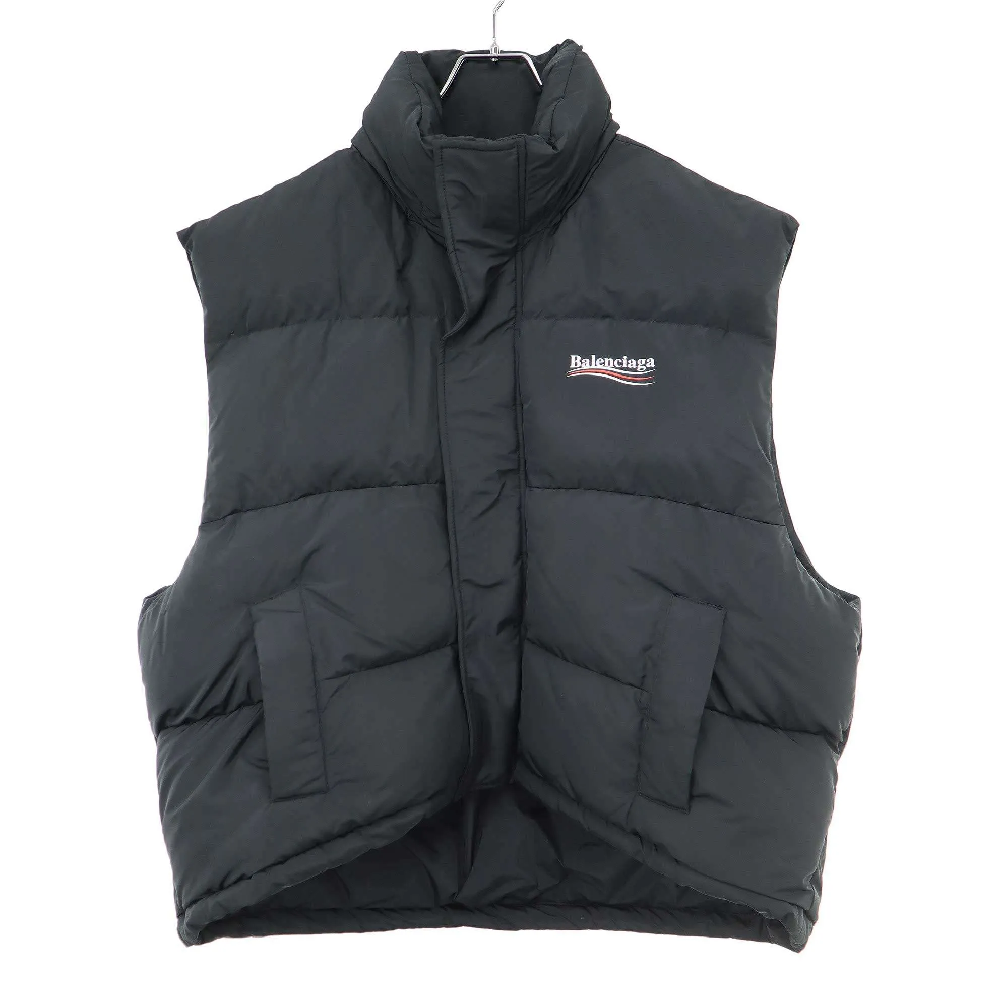 BALENCIAGA バレンシアガ Political Campaign Padded Gilet キャンペーンロゴパテッドベスト 762769 TYD36