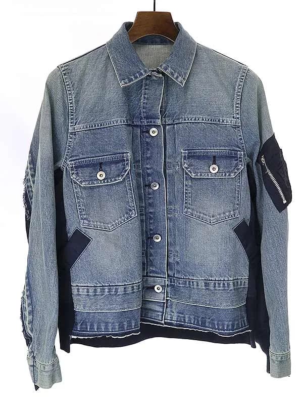 sacai サカイ Denim x MA-1 Jacket デニムジャケット