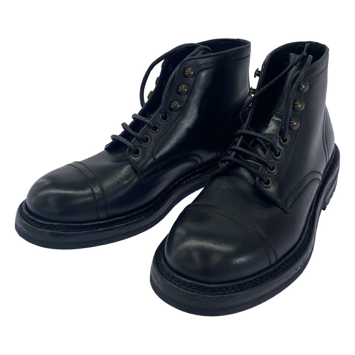 DOLCE&GABBANA ドルチェ&ガッバーナ レザーアンクルブーツ