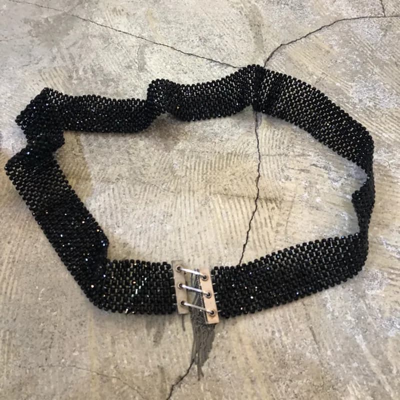 Dior HOMME DIOR HOMME 04SS STRIP ブラックオニキスフックベルト