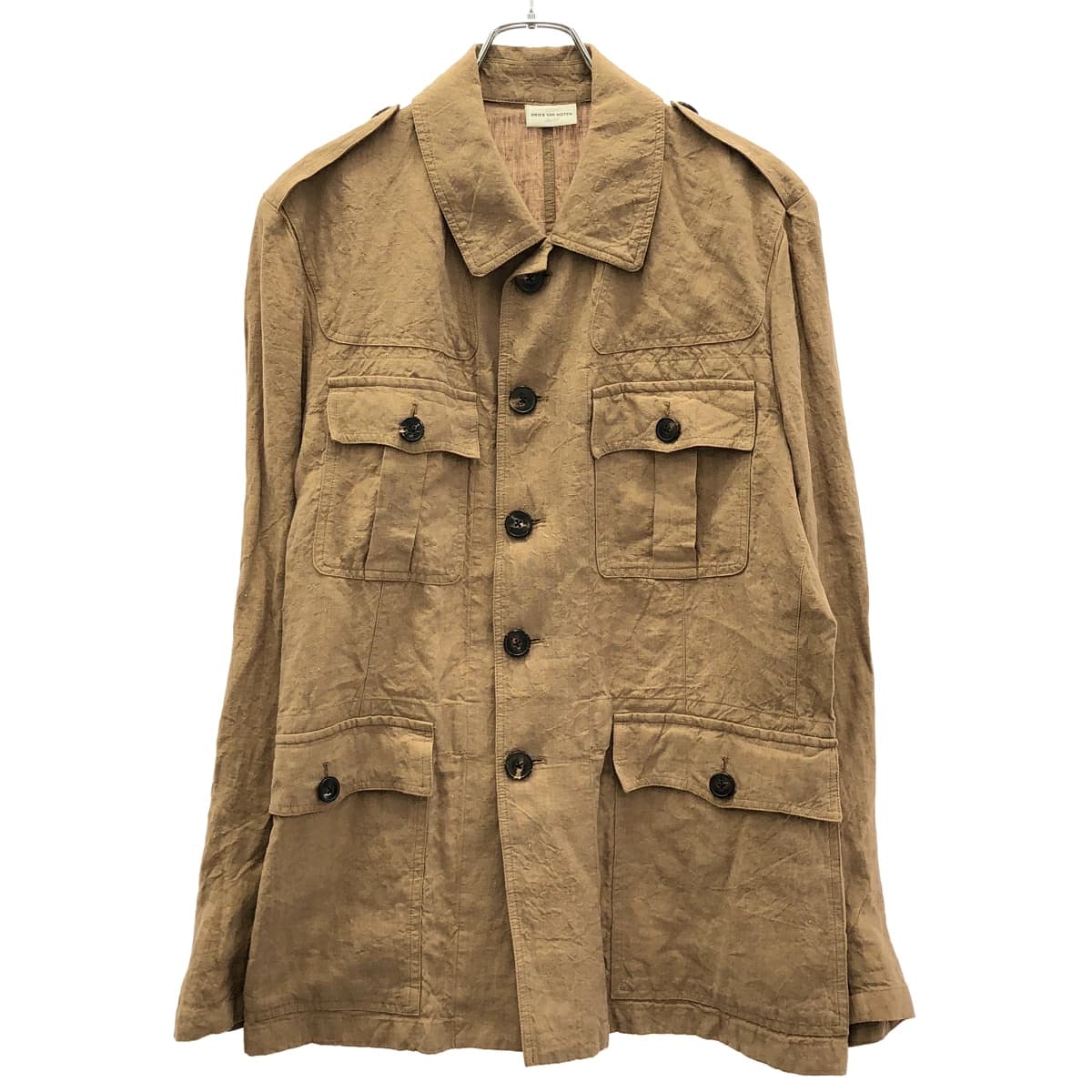 DRIES VAN NOTEN ドリスヴァンノッテン リネンサファリジャケット 1157-343-0363