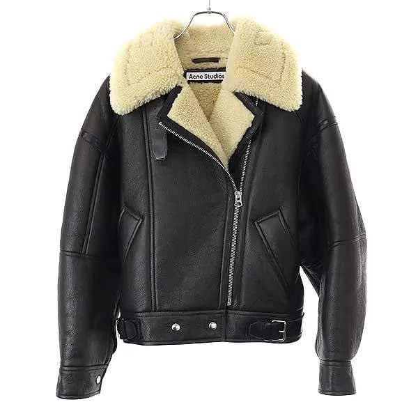 Acne Studios アクネストゥディオズ 24AW レザーシアリングジャケット FN-WN-LEAT000125