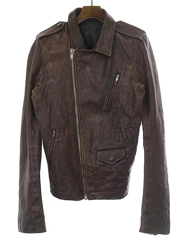 Rick Owens リックオウエンス STOOGES BIKER JKT ラムレザーバイカージャケット
