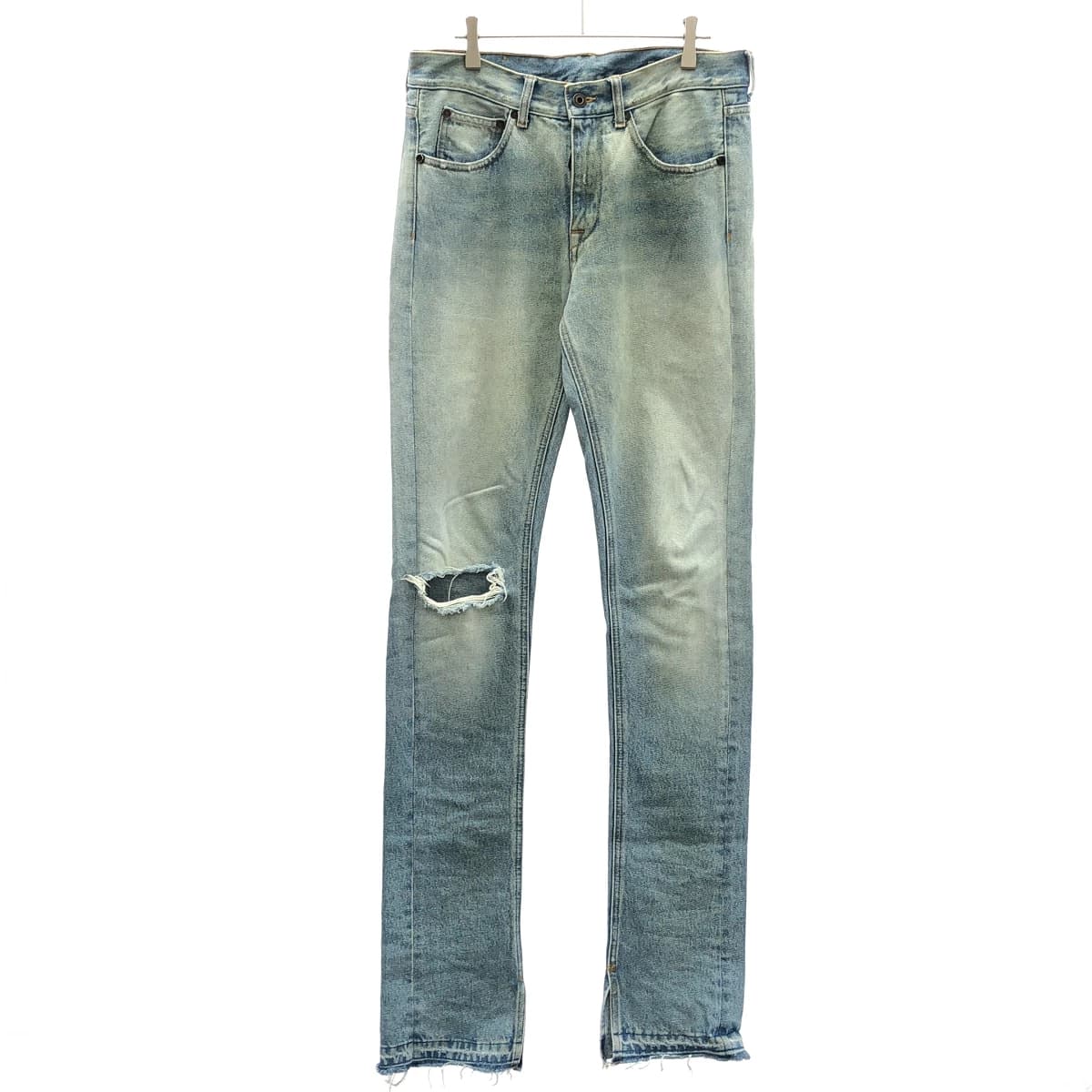 OFF-WHITE オフホワイト Slim Split Jean バイアスデニムパンツ OMYA062S20386022
