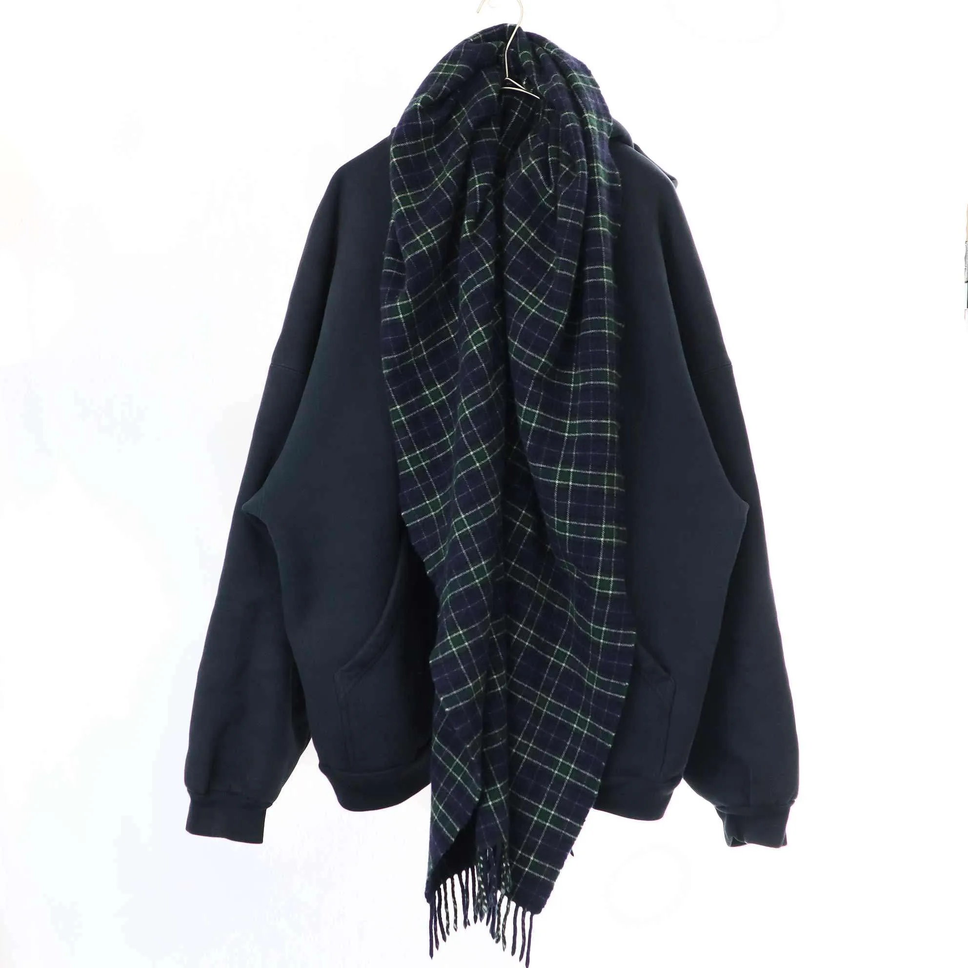 BALENCIAGA バレンシアガ 24AW マフラードッキングジップアップスウェットパーカー 794747