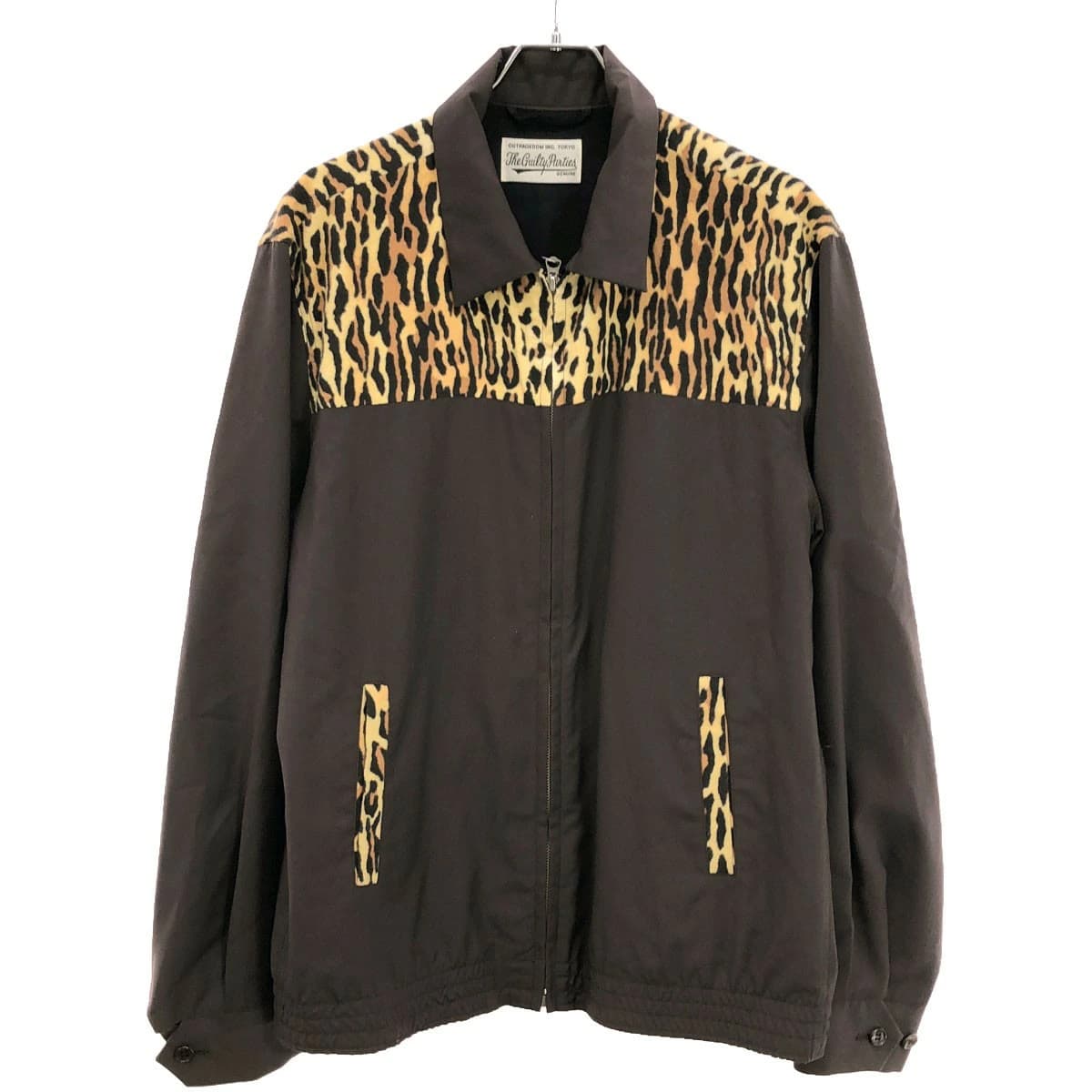 WACKO MARIA ワコマリア 18SS Ermenegildo Zegna社製 50's SPORTS JACKET レオパード切替スポーツジャケット