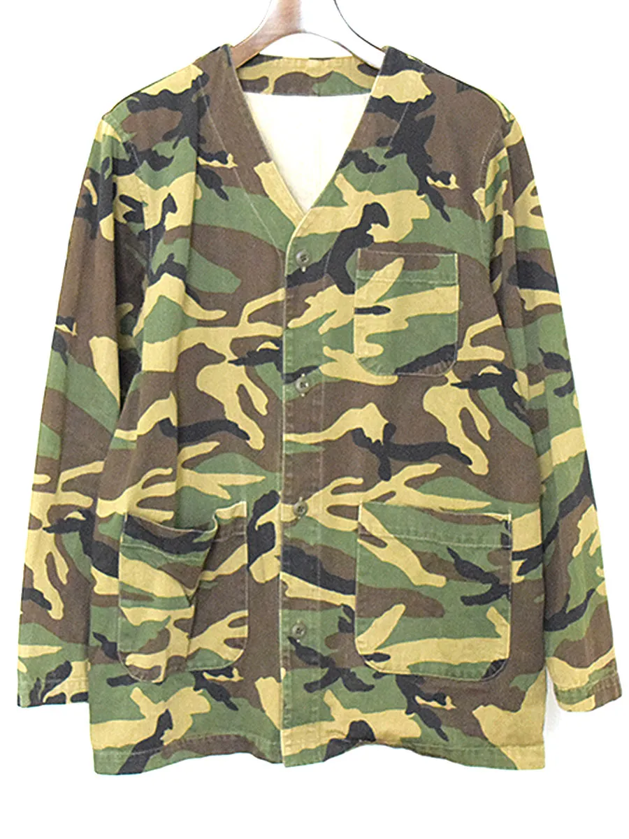 SOPHNET. ソフネット 16SS カモフラージュノーカラーワークジャケット