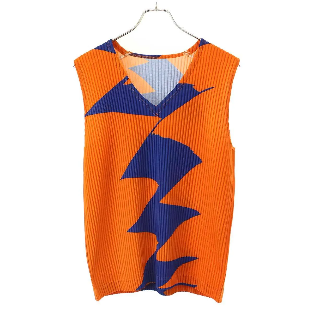 ISSEY MIYAKE オム プリッセ イッセイ ミヤケ 24AW イナズマプリーツノースリーブトップス HP43JK121