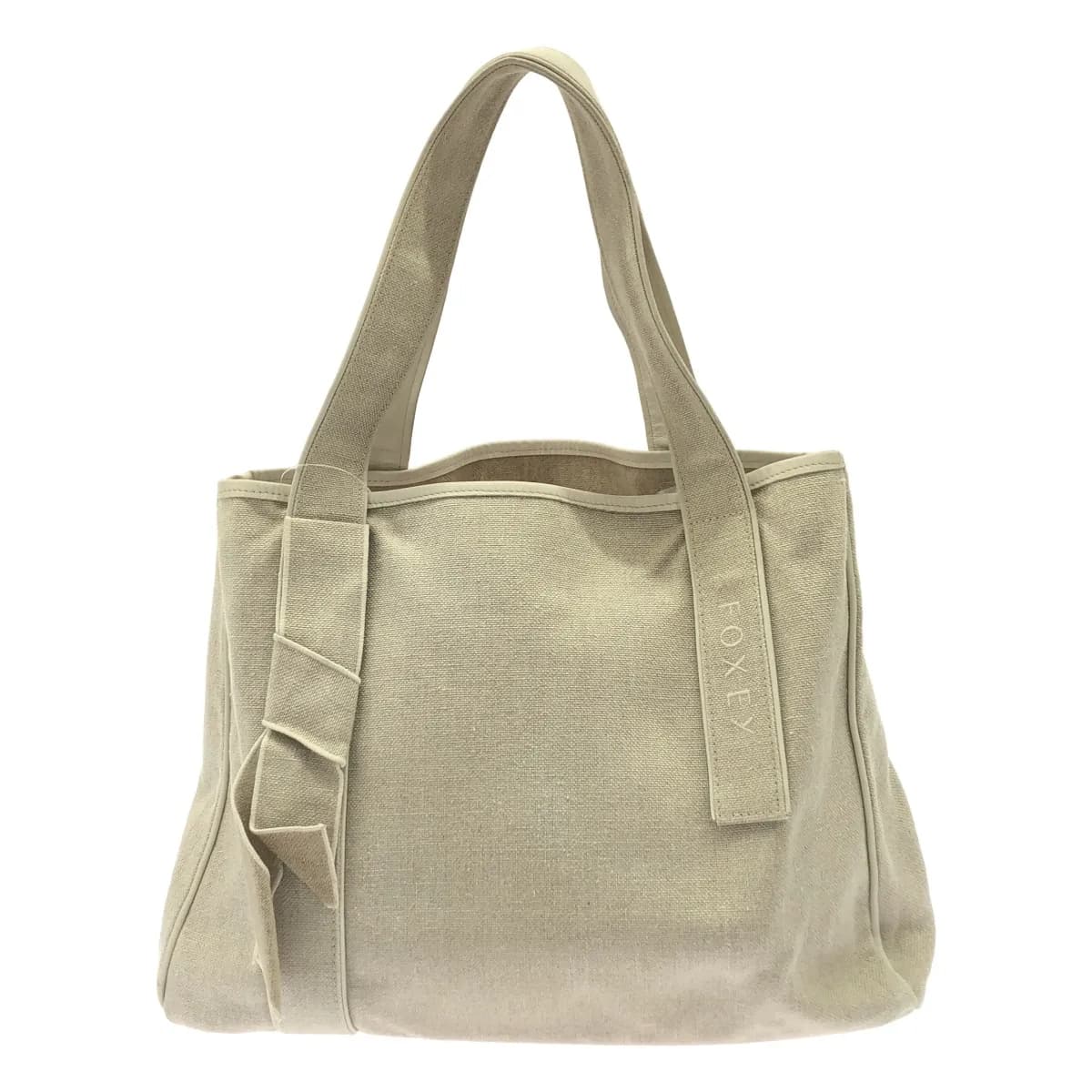 FOXEY フォクシー ANYTIME TOTEキャンバストートバッグ