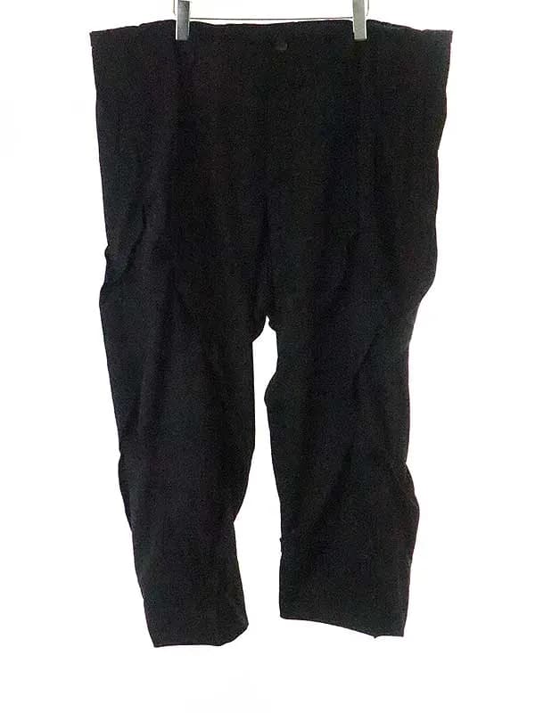 Yohji Yamamoto ヨウジヤマモト プールオム 23SS RANDOM TUCK WOOL GABA PANTS ウールギャバジンランダムタックパンツ