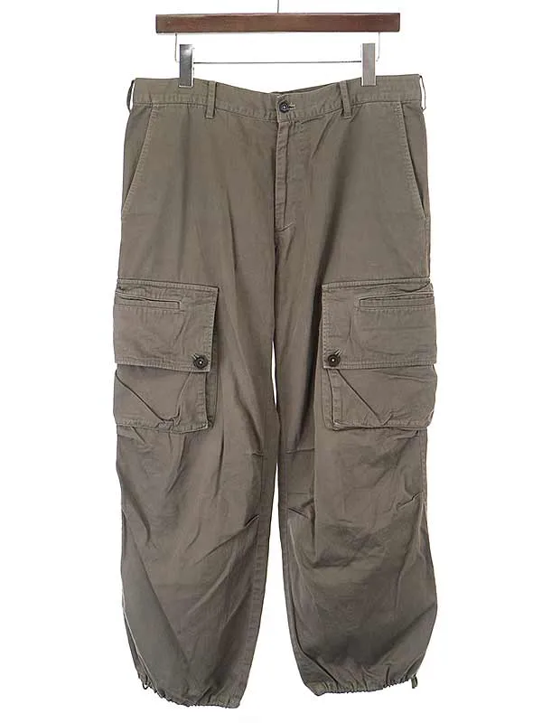 Yohji Yamamoto ヨウジヤマモト プールオム 裾リブコットンワイドカーゴパンツ
