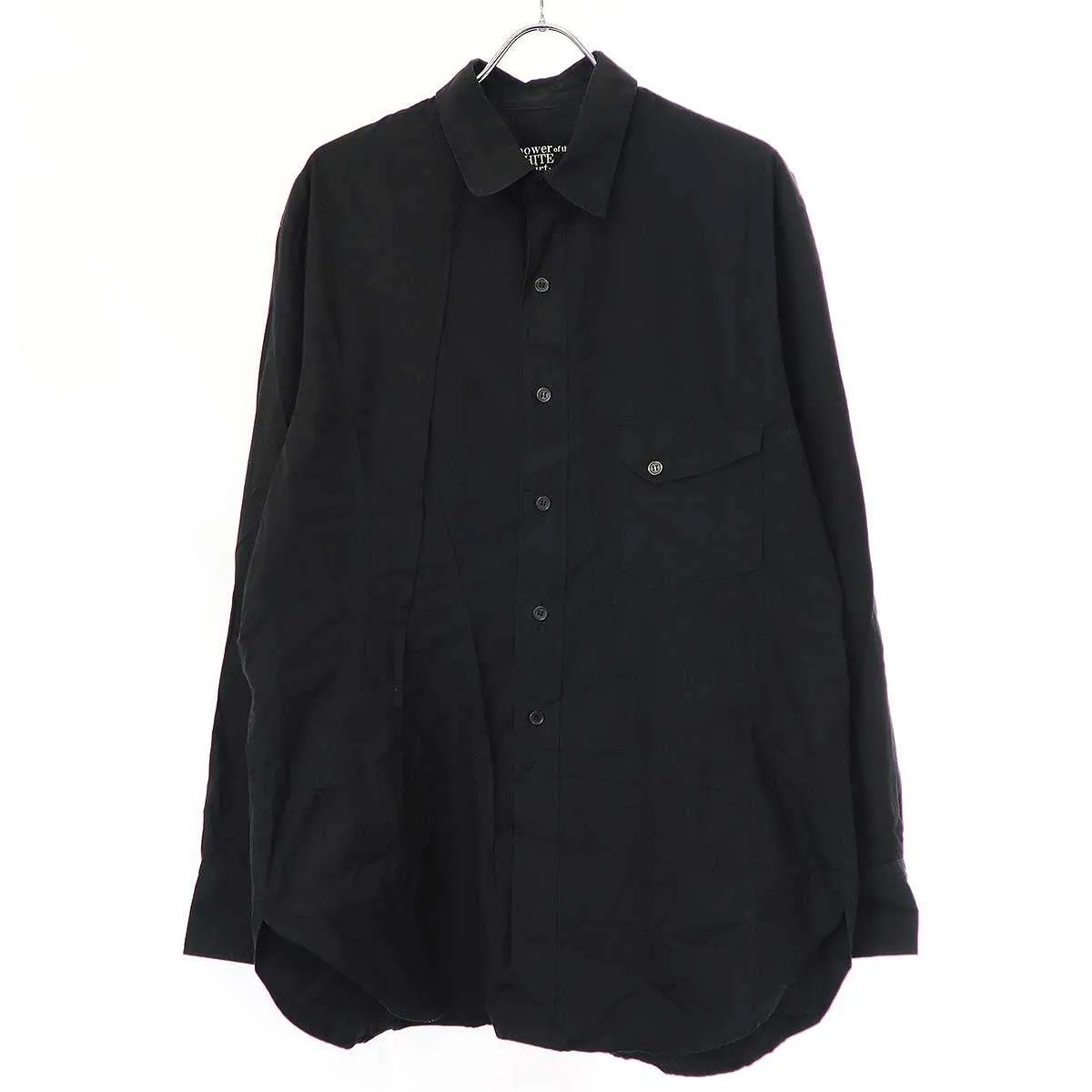 Yohji Yamamoto ヨウジヤマモト パワー オブ ザ ホワイト シャツ 23SS P・100/2 BROAD J-FRONT DARTS SHIRT コットンブロードフロントダーツシャツ