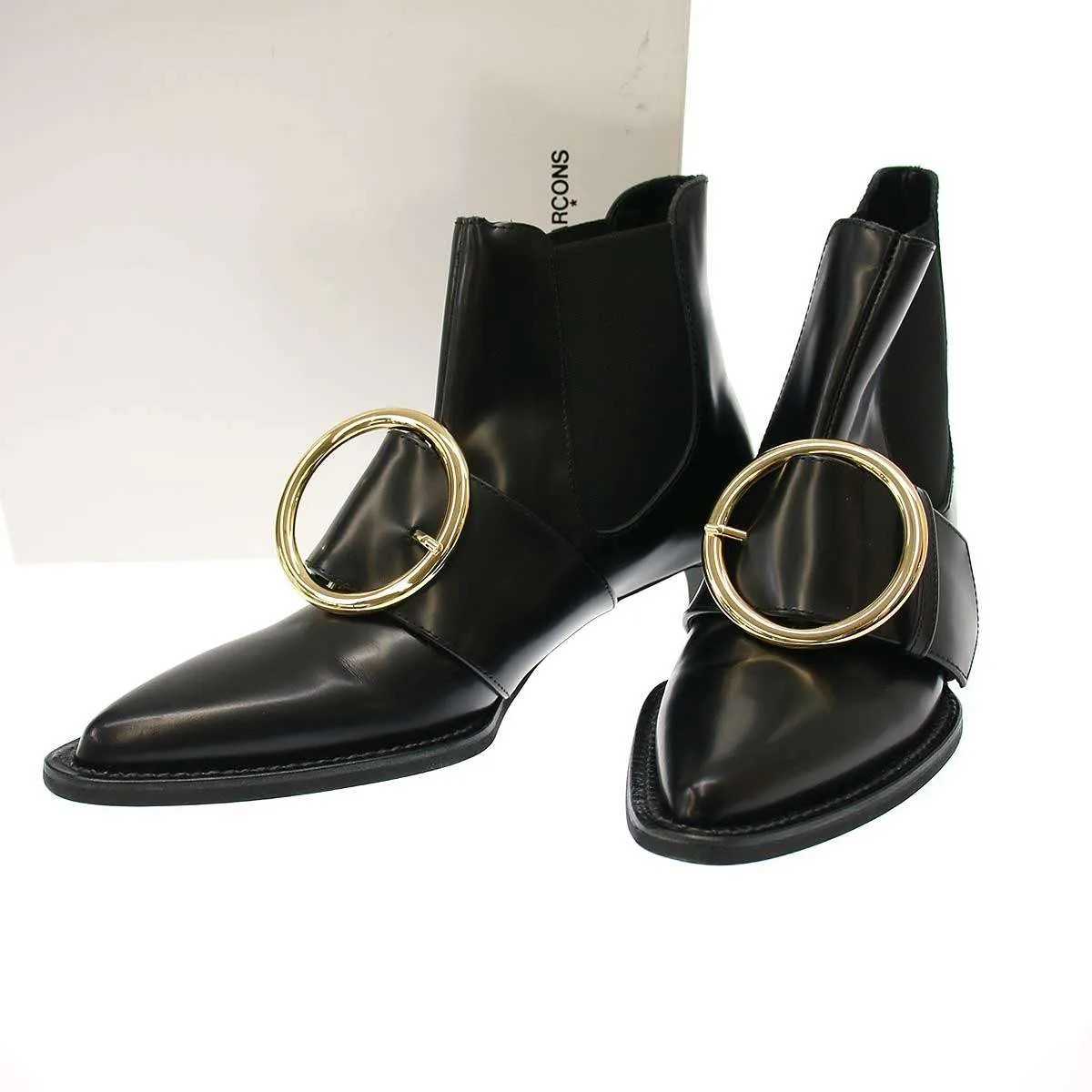 COMME des GARCONS コムデギャルソン 22SS メタルサークルベルテッドサイドゴアブーティ GI-K101-001
