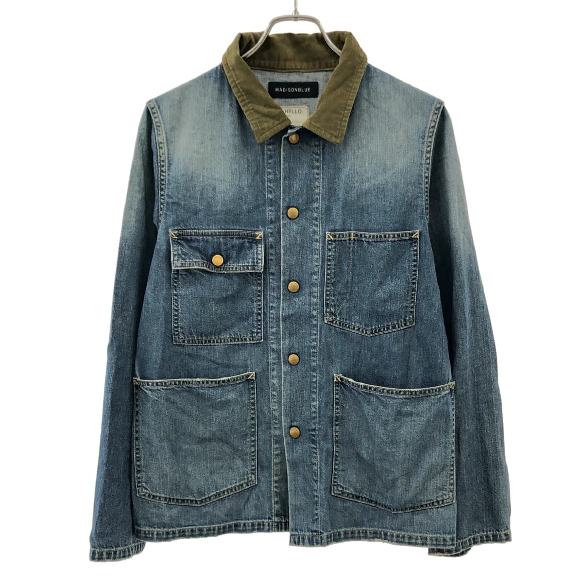 MADISON BLUE マディソンブルー 23AW COVERALL JACKET DENIM デニムカバーオールジャケット MB234-1001
